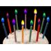 Свечи для торта с цветным пламенем 6 шт