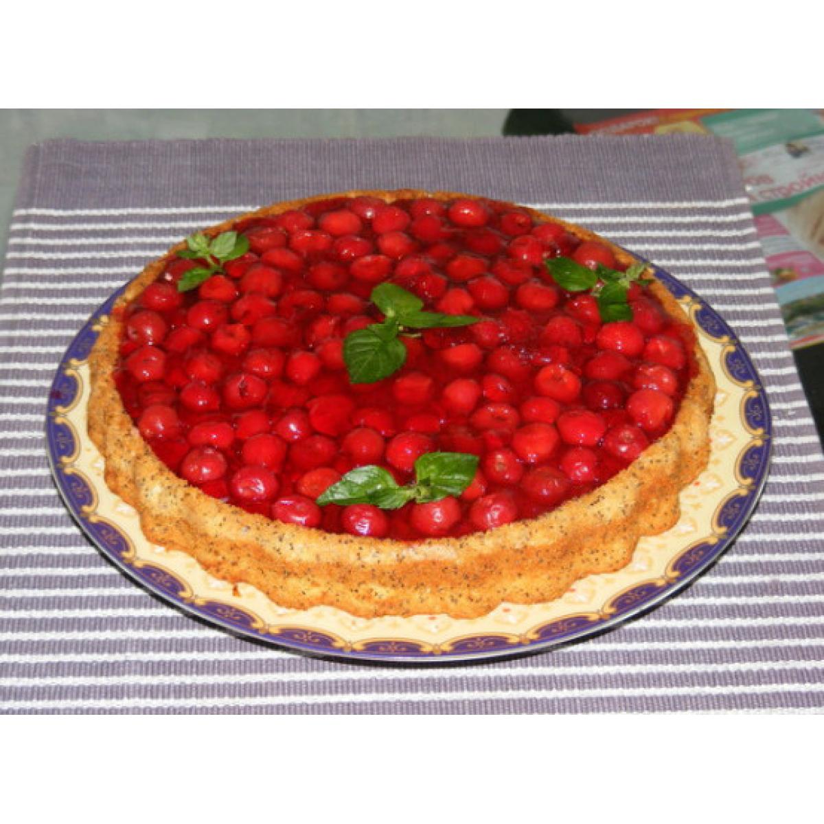 Украшение торта фруктами и ягодами в желе