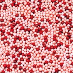 Посыпка кондитерская шарики перламутровые 1-2 мм 100 г красно-розовые
