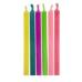 Набор свечей с цветным пламенем С Днем Рождения 6 шт (Человек Паук)