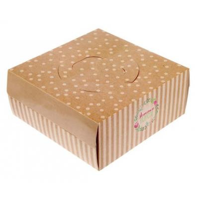 Коробка под торт Моменты радости, 23 х23 х10 см