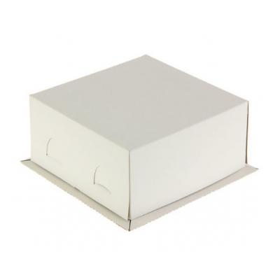 Кондитерская упаковка, короб белый 21 х 21 х 10 см